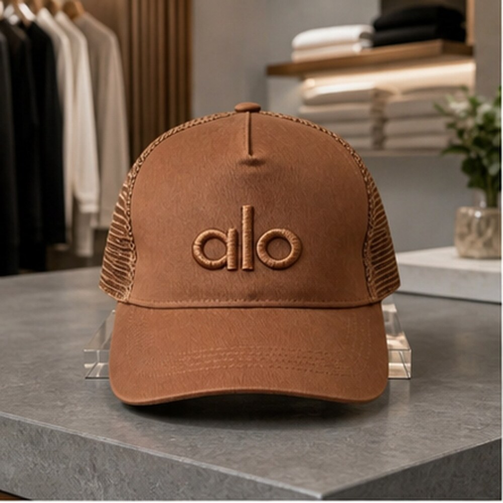 ALO Yoga Premium Brown Athletic Style Mesh Cap